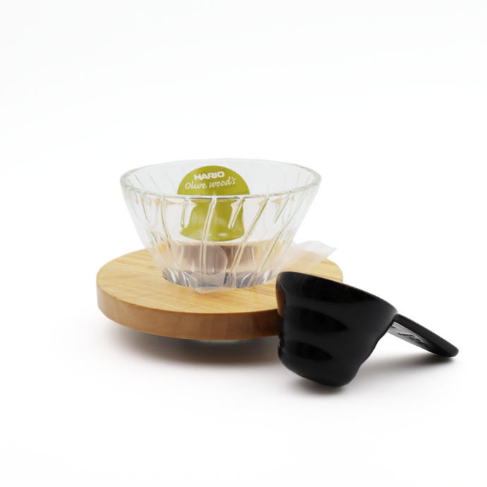 Hario V60 Glass Dripper - Wood - 01